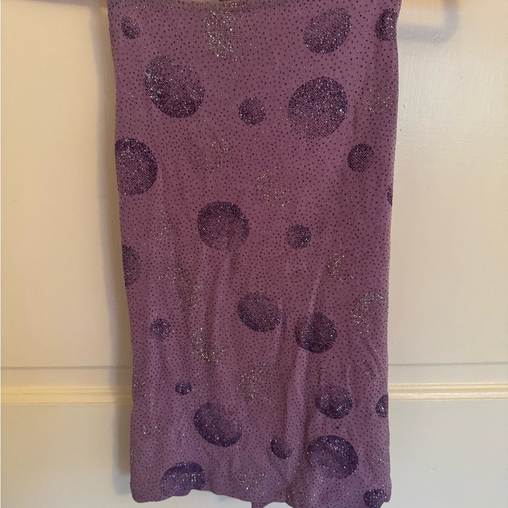 90s Y2K Purple Polka Dot Women's Shirt — 2000s, 00s, Late 90s, Vintage, Retro